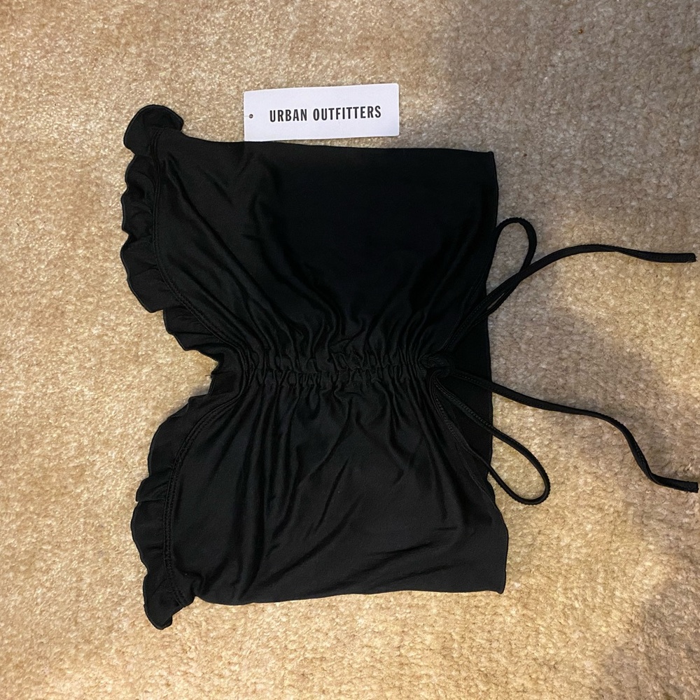 Black crop/tube top